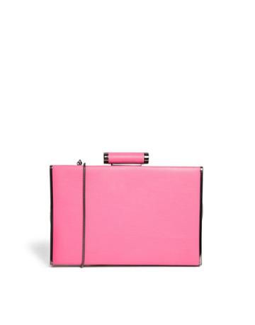 French Connection Clutch Bag In Bright Pink