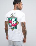 Friend Or Faux Def Box Back Print T-shirt - White