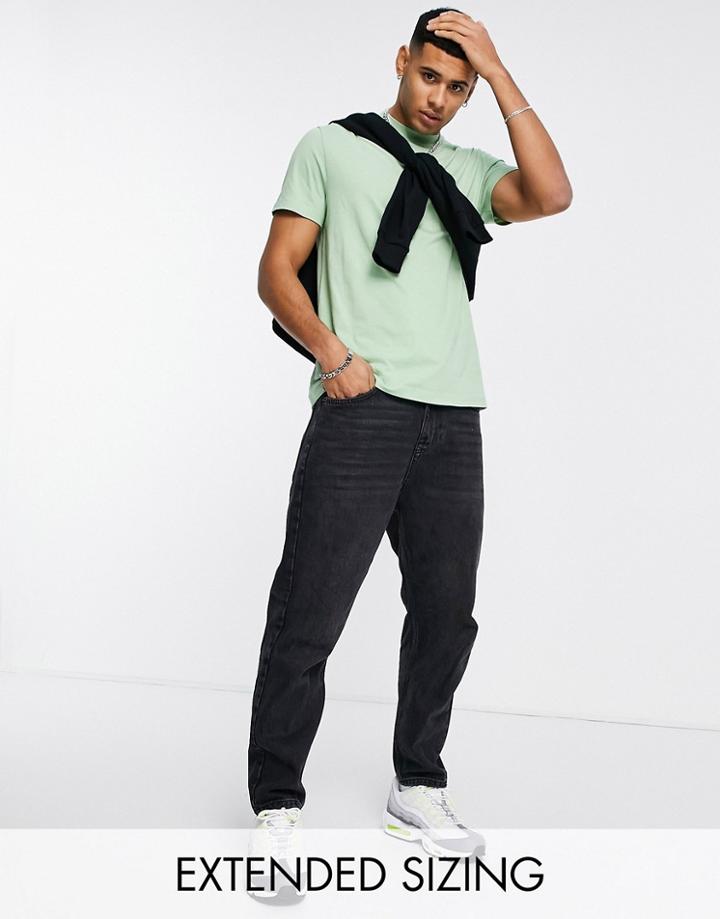 Asos Design T-shirt With Crew Neck In Light Green