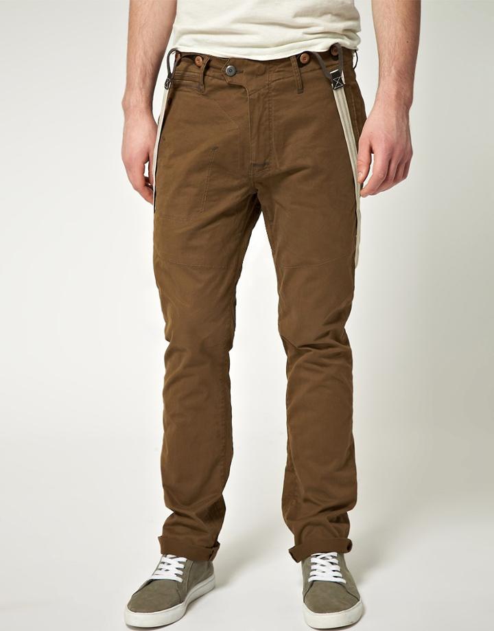 G Star Artic Omega Tapered Braced Chino - Green