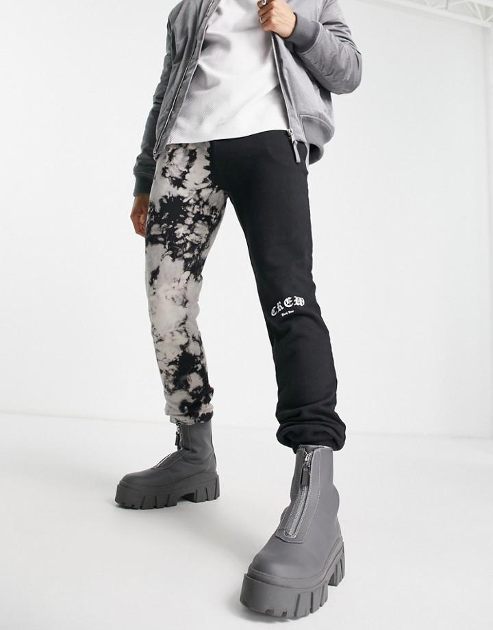 Sixth June Two Tone Sweatpants In Multi