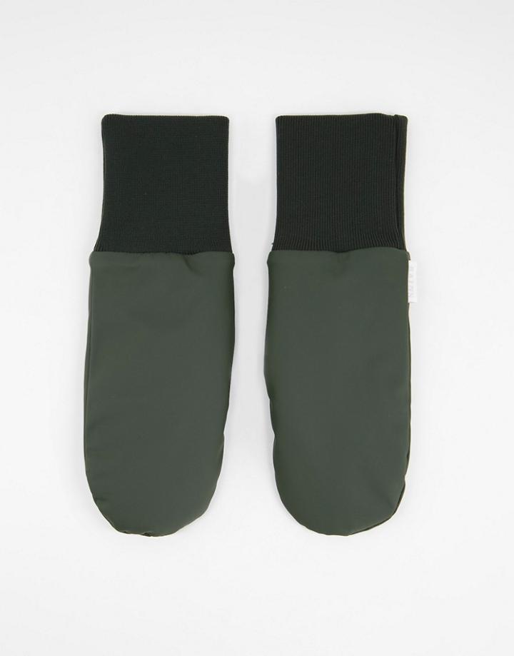 Rains 1670 Padded Mittens In Green