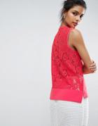 Ted Baker Lace Back Top - Pink