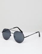 Bershka Aviator Sunglasses - Black