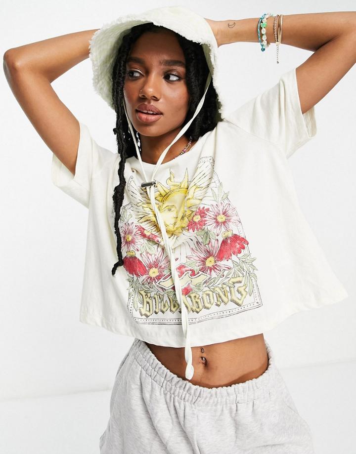 Billabong Sun Reflection Oversized T Shirt In White