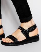 Asos Sandals In Black With Studs - Black