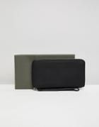 Allsaints Fetch Large Zip Purse - Black