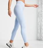 Asos 4505 Petite Icon Seamless Legging In Light Blue