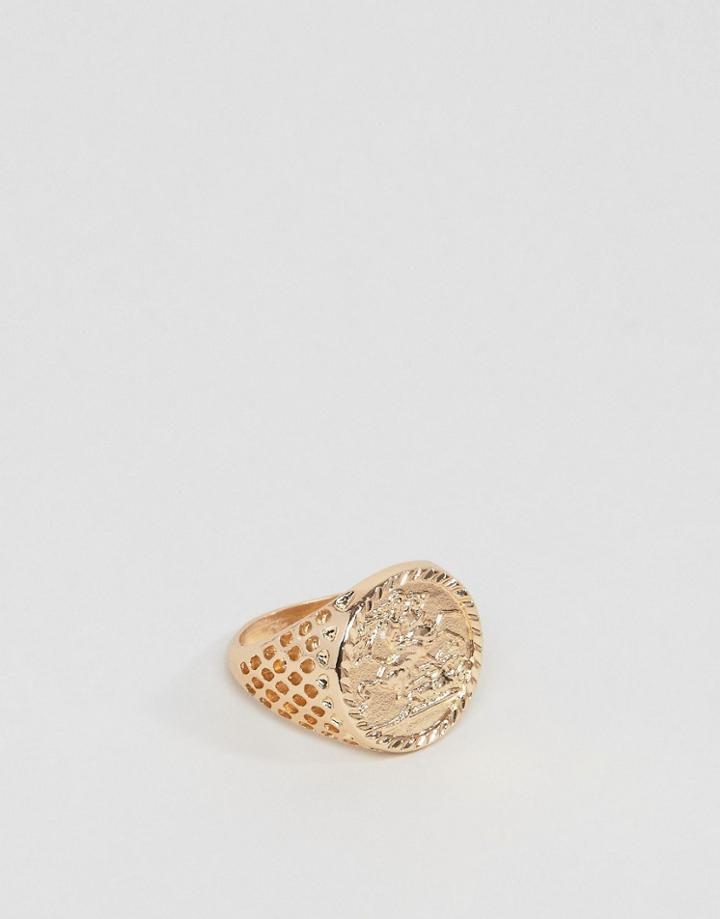 Chained & Able Soveriegn Ring In Gold - Gold