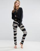 Moschino Logo Leggings - Black