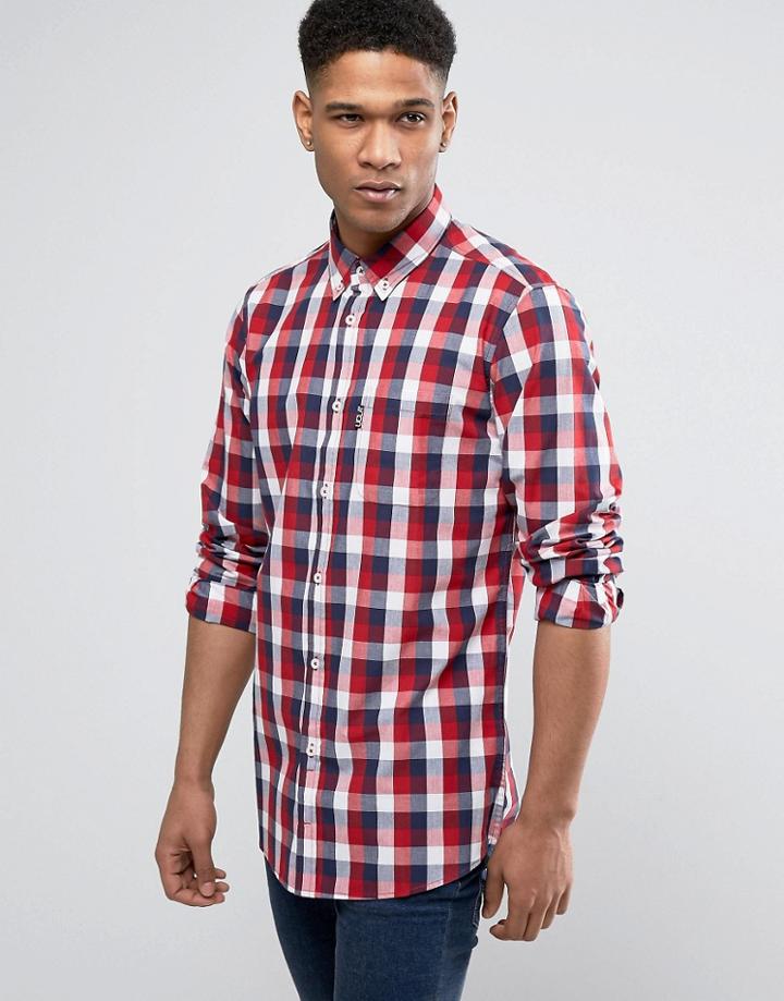 Ucla Lake Checked Shirt - Red
