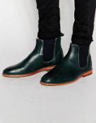 Bobbies L'horloger Leather Chelsea Boots - Green