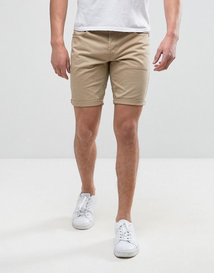 Jack & Jones Intelligence Chino Shorts In Regular Fit - Beige