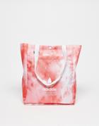 Adidas Originals Simple Tote In Red Tie Dye