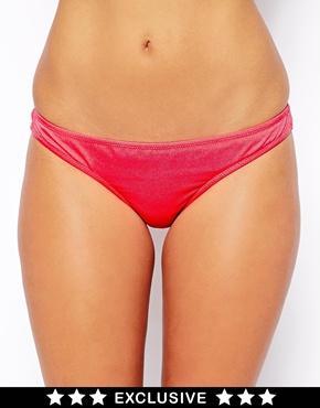 Asos Fuller Bust Exclusive Brazilian Bikini Bottom - Caramella Pink