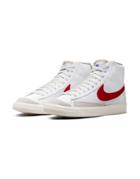 Nike Blazer Mid '77 Vntg Sneakers In White/gym Red