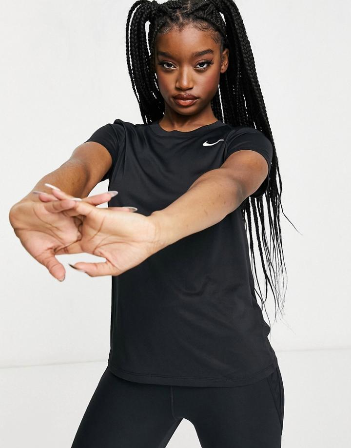 Nike Training Dri-fit Short Sleeve T-shirt In Black