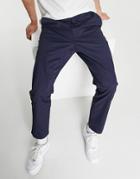 Polo Ralph Lauren Icon Logo Drawstring Flat Front Prepster Chino Pants In Navy