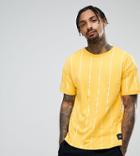 Sixth June T-shirt In Mustard Stripe - Yellow