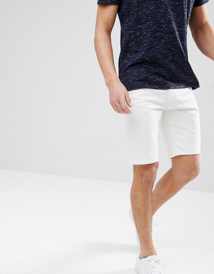 D-struct Denim Shorts - Cream