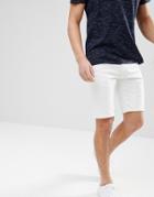 D-struct Denim Shorts - Cream
