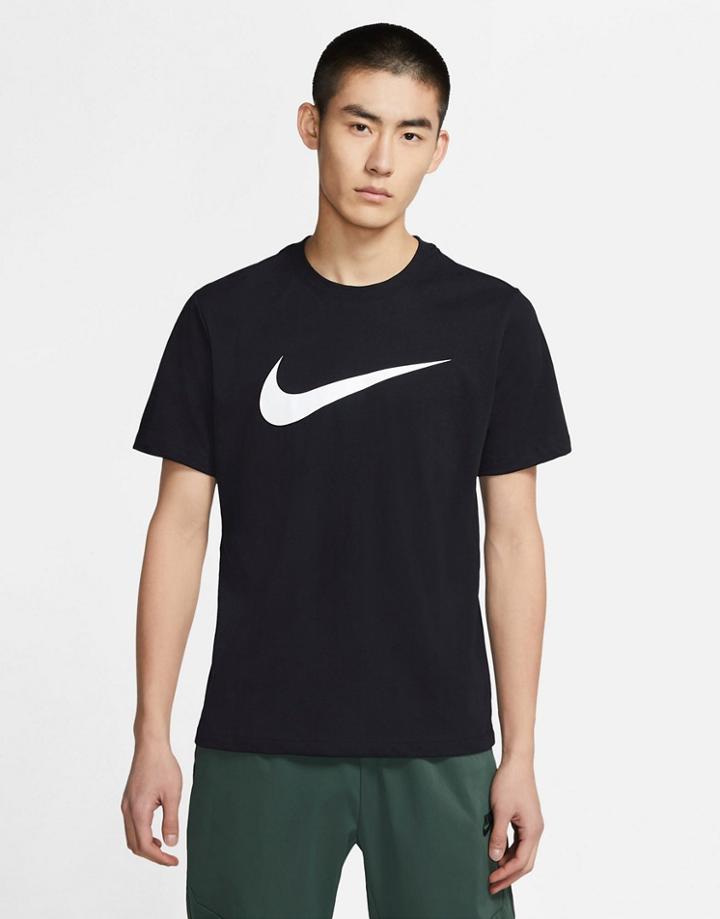 Nike Icon Swoosh T-shirt In Black
