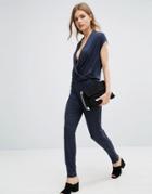 Selected Femme Silla Jumpsuit - Navy