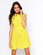 Jovonna Shirt Dress - Yellow