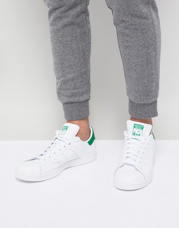 Adidas Originals Stan Smith Sneakers White And Green - White
