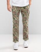 Edwin 55 Herringbone Camo Relaxed Chinos - Multi