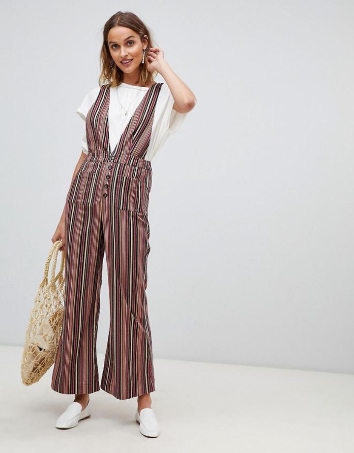Moon River Stripe Jumpsuit - Multi