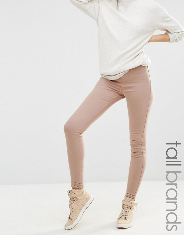 Missguided Tall High Waisted Skinny Jean - Nude