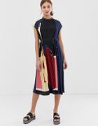Sportmax Code Bowling Color Block Midaxi Dress - Multi