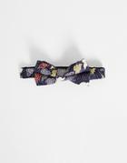 Twisted Tailor Bow Tie In Navy With Multicolor Cloud Print