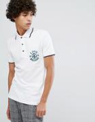 Love Moschino Embroidered Logo Polo Shirt - White