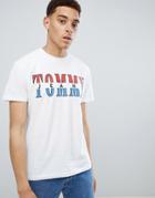 Tommy Jeans Capsule Split Logo T-shirt In White - White