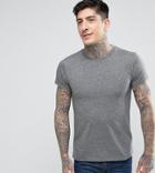 Farah Twisted Yarn Marl T-shirt Exclusive In Gray - White