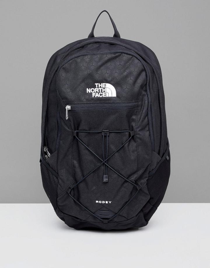The North Face Rodey Backpack 27 Litres In Black Emboss/black - Black