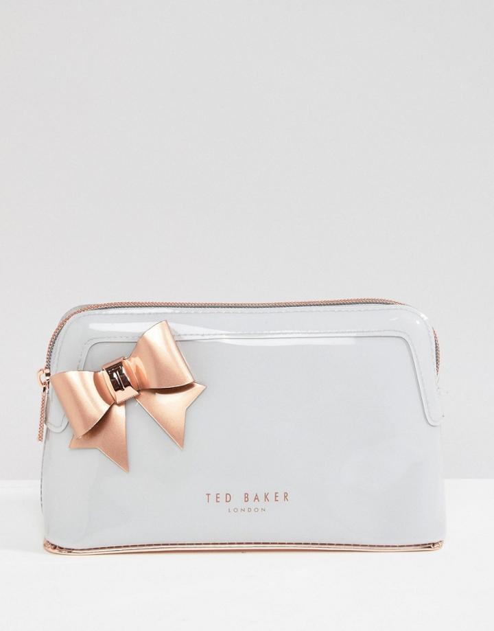 Ted Baker Medium Bow Makeup Bag - Gray