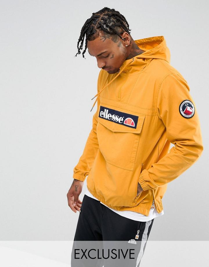 Ellesse Overhead Jacket In Yellow - Yellow