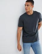 Asos Design Relaxed Fit T-shirt In Dark Blue