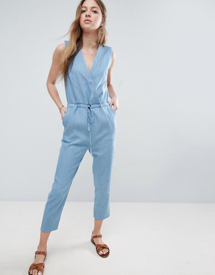 See U Soon Denim Chambre Jumpsuit - Blue