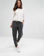 New Look Brushed Fleece Track Pants - Gray