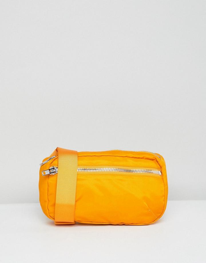Weekday Wood Waist Bag - Orange