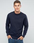 Tommy Hilfiger Sweatshirt With Flag Logo In Navy - Navy