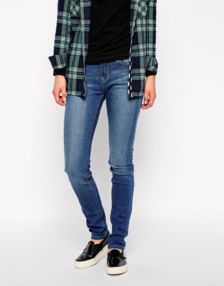 Esprit Mid Wash Skinny Jeans - Blue