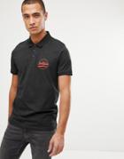 Jack And Jones Polo Shirt With Chest Logo - Black