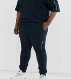 Asos Design Plus Two-piece Skinny Sweatpants With Ma1 Pocket In Navy
