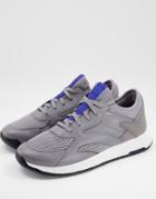 Boss Titanium Runn Reflective Detail Sneakers With Lightweight Sole In Gray-grey