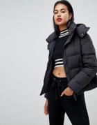 Armani Exchange Down Padded Jacket With Hood - Black